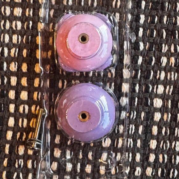 Hugs and Kisses Pink & Purple Drawer Pulls - Picture 5 of 7